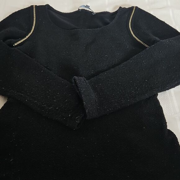 Limited Collection Women's Long Sleeves Sweater Size 8 Black & Gold - Picture 12 of 16